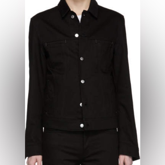 Acne Studios Bla Konst Black Denim Jacket - Picture 1 of 9